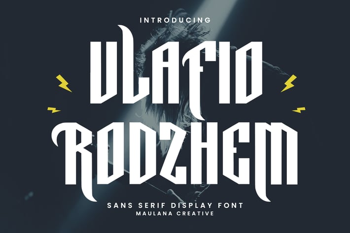 Vlafio Rodzhem Music Display Font Decorative