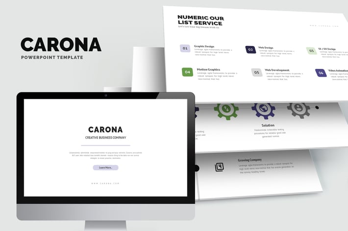 Carona : Modern Company Profile Powerpoint