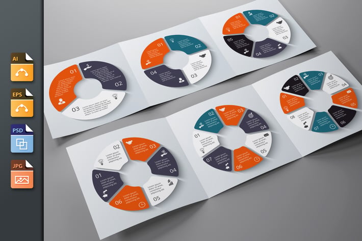 Infographics template set v.8