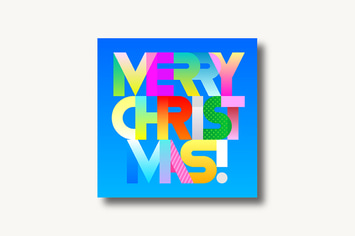Merry Christmas decorative text (two options)