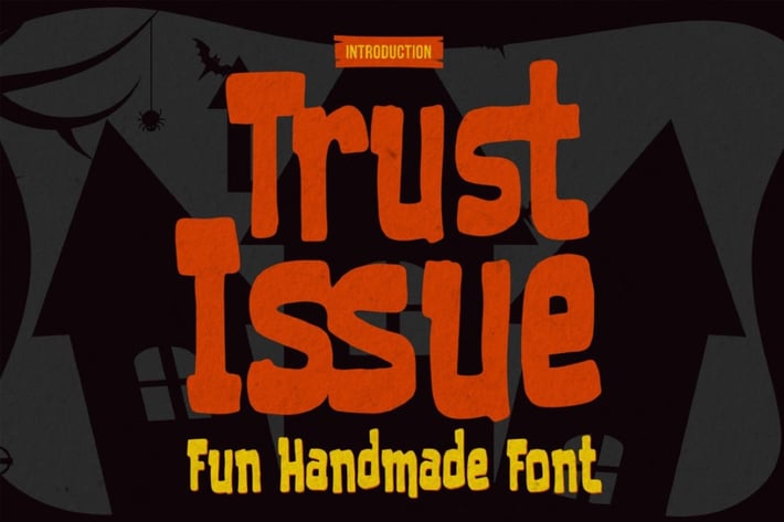 Trust Issue - Fun Handmade Font