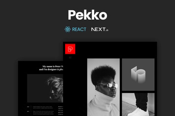 Pekko - Minimal Dark React NextJs Template