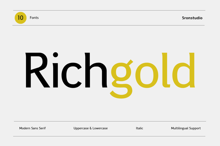 Richgold - Modern Logo Font