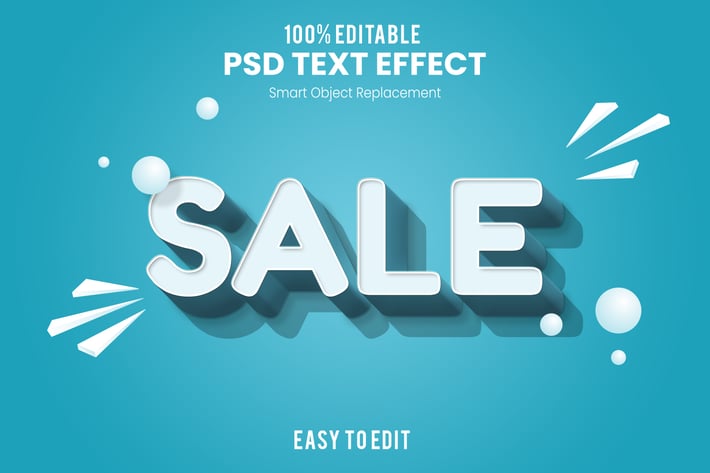Sale - Fun 3d Text Effect