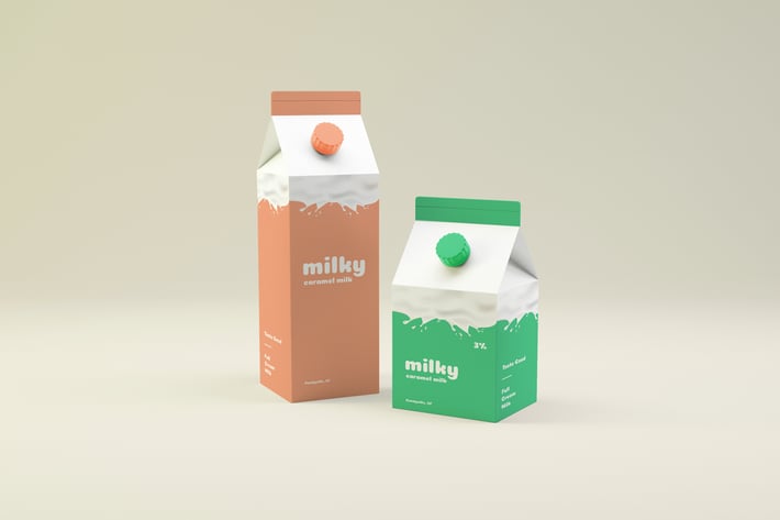 Milk Packaging Mockup