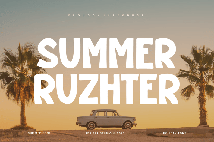 Summer Ruzhter - Travel & Adventure Font