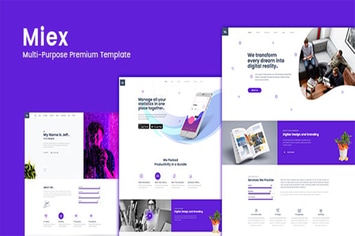 Miex - One Page Agency Template 