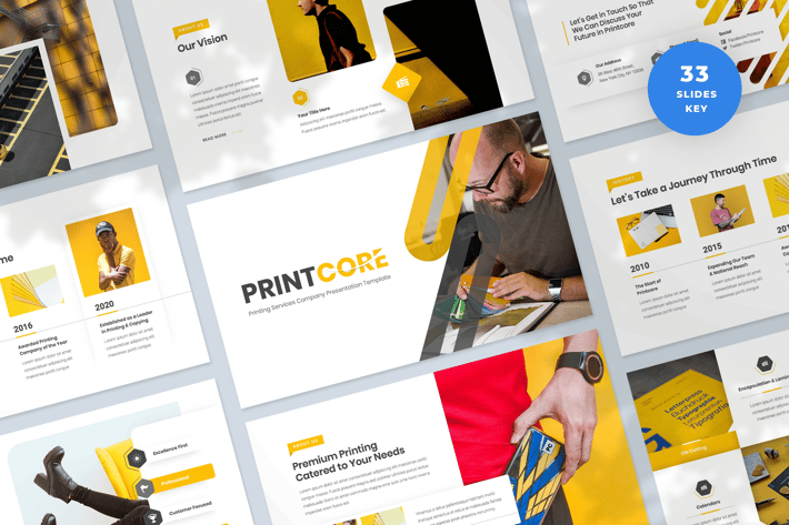 Printing Company Keynote Presentation Template