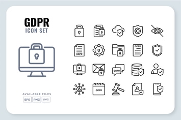 GDPR Icon Set