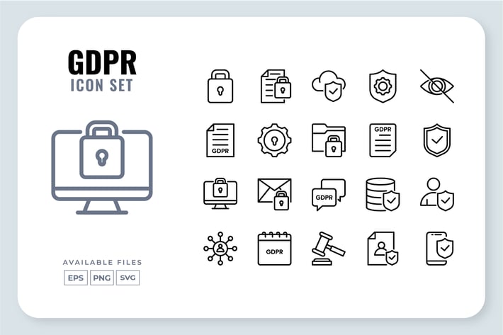 GDPR Icon Set