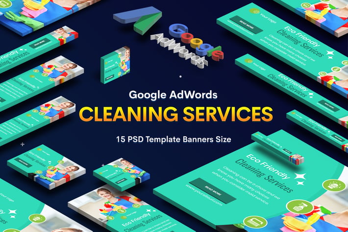 Cleaning Services Banners Ad