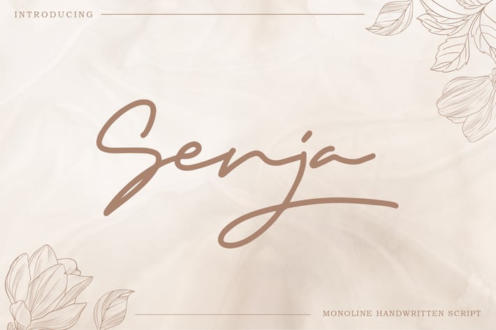 Senja - Monoline Handwritten Font