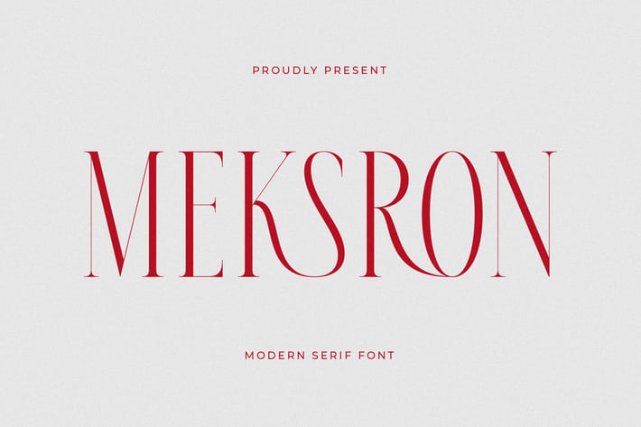 Meksron Modern Serif Font