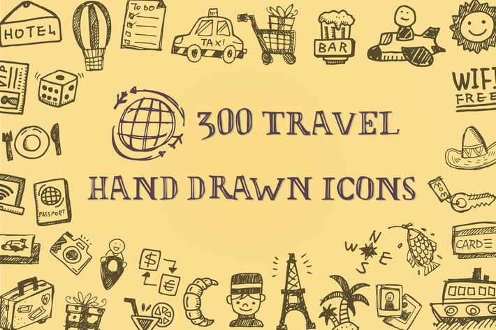 Travel Hand Drawn Icons