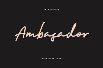 Ambasador Signature Font