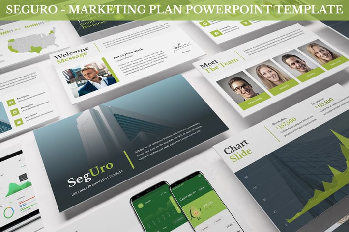 Seguro - Marketing Plan Powerpoint Template