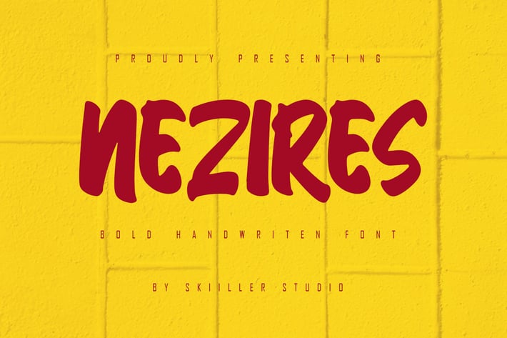Nezires - Bold Handwritten Font