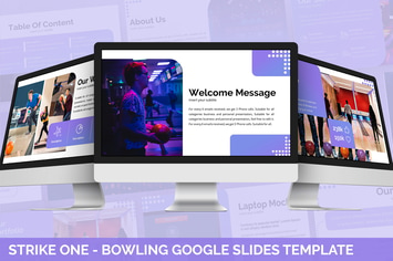 Strike One - Bowling Google Slides Template