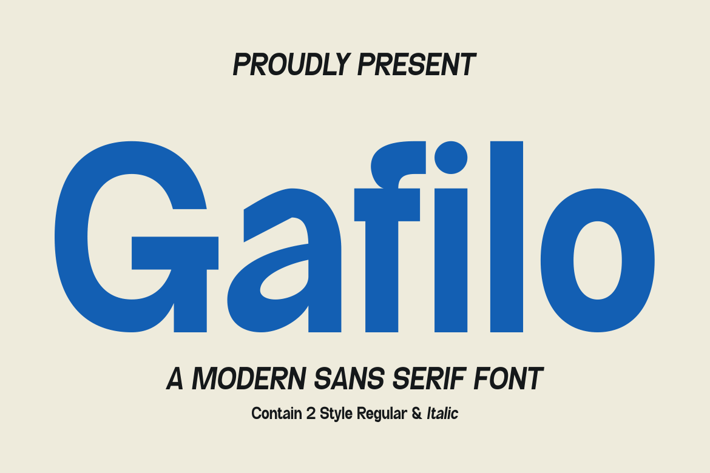 Gafilo - Modern Sans Serif