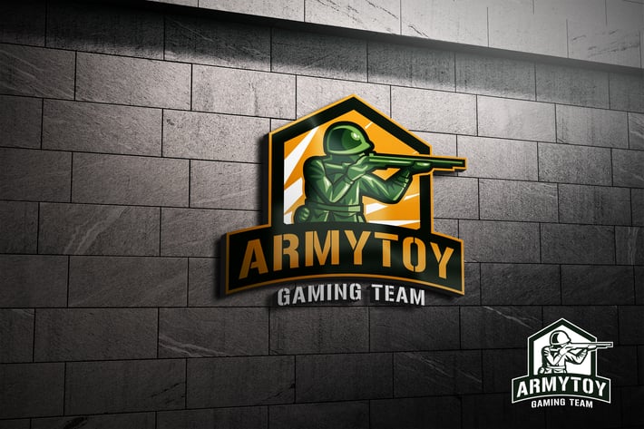 Army Toy Soldier Mascot Esports or Sports Logo