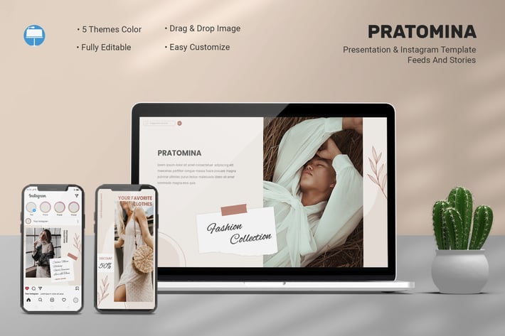 Pratomina - Keynote & Instagram Template