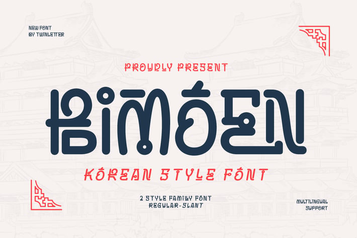 Bimoen - Korean Style Font