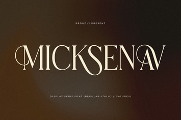 Micksenav Display Serif Font