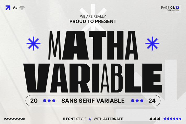 Matha - Sans Serif Variable