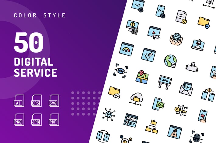 Digital Service Color Icons