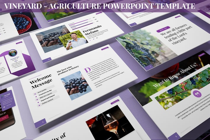 Vineyard - Agriculture Powerpoint Template