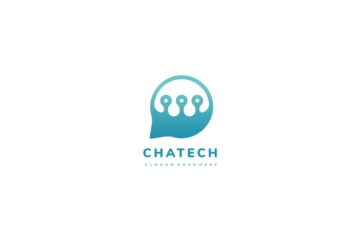 Tech Chat Bubble Logo