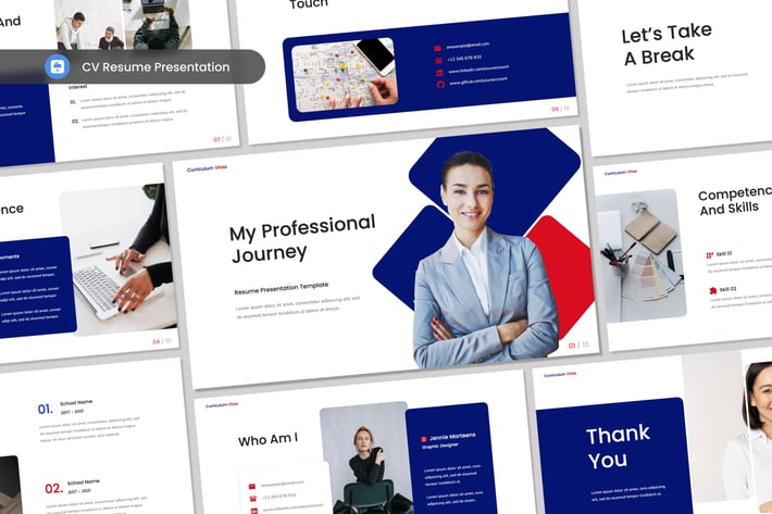CV Resume Presentation Keynote