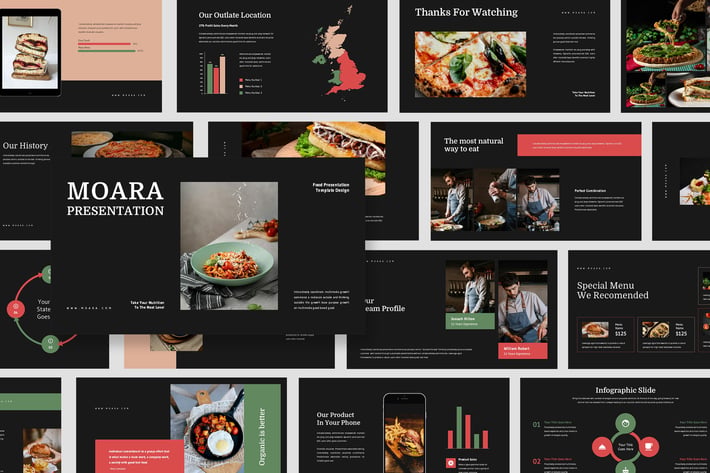 Moara : Food Keynote Templates