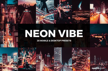 20 Neon Vibe Lightroom Presets and LUTs