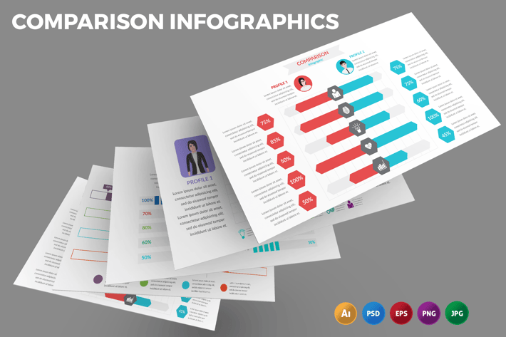 Comparison Character – Infographics Design