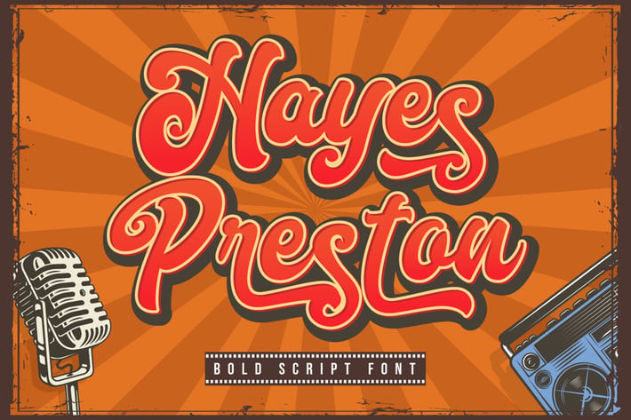 Hayes Preston - Bold Font