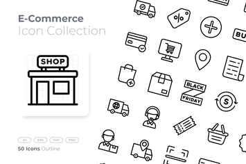 E-Commerce Outline Icon