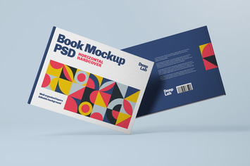 Horizontal Book Cover Mockup