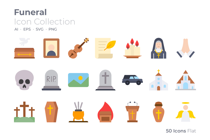 Funeral Color Icon