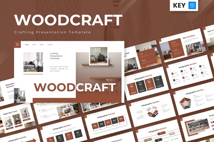 Woodcraft - Crafting Keynote Templates