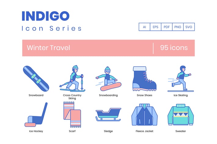 Winter Travel Icons