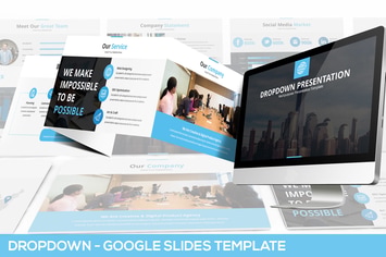 Dropdown Google Slides Presentation Template