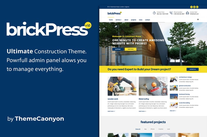 BrickPress - Construction & Business Joomla Templa