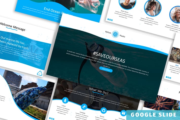 Plastic - Oceanic Google Slide Template