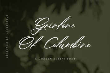Grinfone Of Columbine Handwritten Signature Font