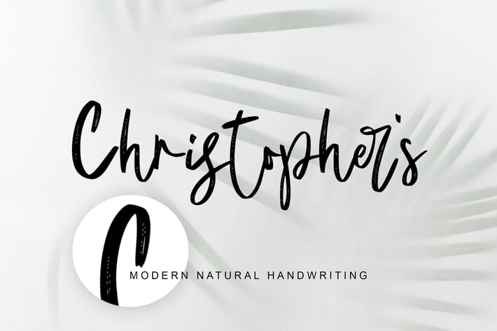 Christopher's handwriting