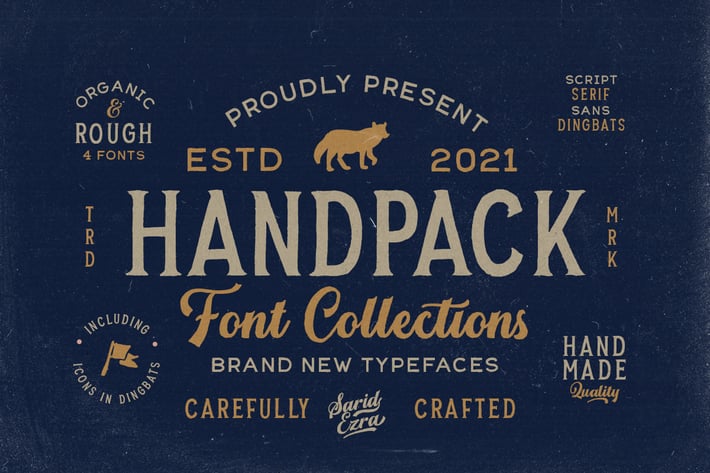 Handpack Font Collections (+Dingbats)