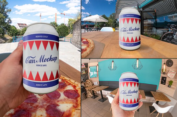 Outdoor Drink Can Mockups
