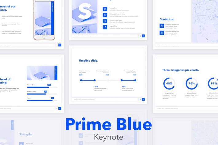 Prime Blue Keynote Template