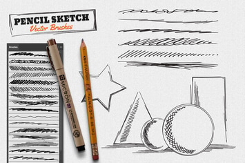 Vector Pencil Sketch Brushes